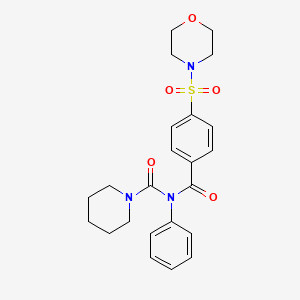 N-(4-(morpholinosulfonyl)benzoyl)-N-phenylpiperidine-1-carboxamide