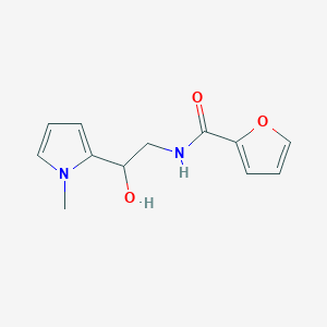 molecular formula C12H14N2O3 B2682768 N-(2-hydroxy-2-(1-methyl-1H-pyrrol-2-yl)ethyl)furan-2-carboxamide CAS No. 1396801-06-1