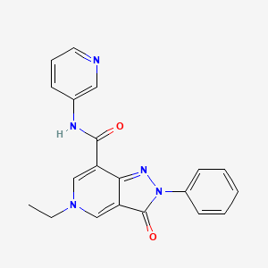 5-ethyl-3-oxo-2-phenyl-N-(pyridin-3-yl)-3,5-dihydro-2H-pyrazolo[4,3-c]pyridine-7-carboxamide