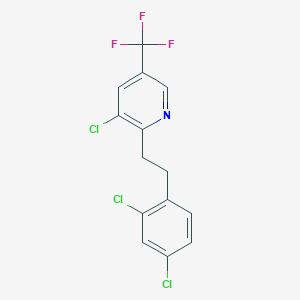 3-Chloro-2-[2-(2,4-dichlorophenyl)ethyl]-5-(trifluoromethyl)pyridine