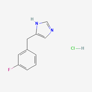 4-[(3-fluorophenyl)methyl]-1H-imidazole hydrochloride
