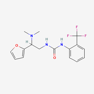 1-(2-(Dimethylamino)-2-(furan-2-yl)ethyl)-3-(2-(trifluoromethyl)phenyl)urea