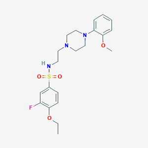 4-ethoxy-3-fluoro-N-(2-(4-(2-methoxyphenyl)piperazin-1-yl)ethyl)benzenesulfonamide