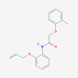 molecular formula C18H19NO3 B268279 N-[2-(allyloxy)phenyl]-2-(2-methylphenoxy)acetamide 