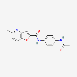 N-(4-acetamidophenyl)-5-methylfuro[3,2-b]pyridine-2-carboxamide
