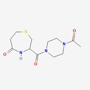 3-(4-Acetylpiperazine-1-carbonyl)-1,4-thiazepan-5-one