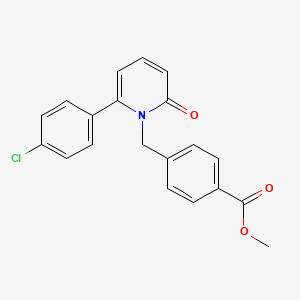 methyl 4-{[2-(4-chlorophenyl)-6-oxo-1(6H)-pyridinyl]methyl}benzenecarboxylate