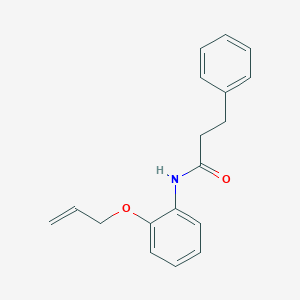 molecular formula C18H19NO2 B268280 N-[2-(allyloxy)phenyl]-3-phenylpropanamide 