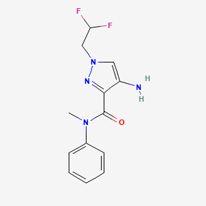 4-Amino-1-(2,2-difluoroethyl)-N-methyl-N-phenyl-1H-pyrazole-3-carboxamide