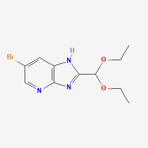 6-bromo-2-(diethoxymethyl)-3H-imidazo[4,5-b]pyridine