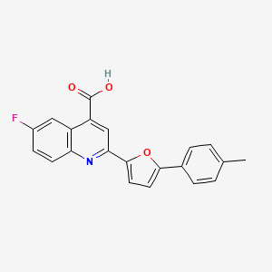 6-Fluoro-2-[5-(4-methylphenyl)furan-2-yl]quinoline-4-carboxylic acid