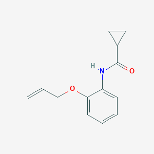 molecular formula C13H15NO2 B268282 N-[2-(allyloxy)phenyl]cyclopropanecarboxamide 