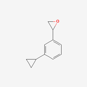 molecular formula C11H12O B2682821 2-(3-环丙基苯基)环氧乙烷 CAS No. 1507678-78-5