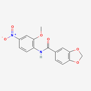 N-(2-methoxy-4-nitrophenyl)-1,3-benzodioxole-5-carboxamide