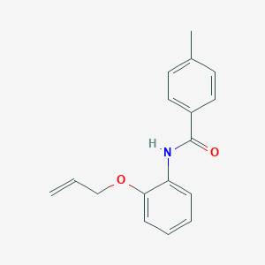 molecular formula C17H17NO2 B268283 N-[2-(allyloxy)phenyl]-4-methylbenzamide 