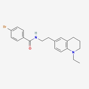 4-bromo-N-(2-(1-ethyl-1,2,3,4-tetrahydroquinolin-6-yl)ethyl)benzamide
