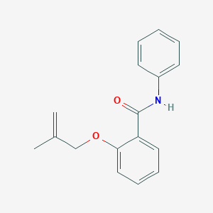 molecular formula C17H17NO2 B268284 2-[(2-methyl-2-propenyl)oxy]-N-phenylbenzamide 