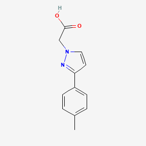 molecular formula C12H12N2O2 B2682843 [3-(4-甲基苯基)-1H-吡唑-1-基]乙酸 CAS No. 959573-30-9