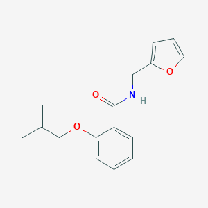 molecular formula C16H17NO3 B268285 N-(2-furylmethyl)-2-[(2-methyl-2-propenyl)oxy]benzamide 