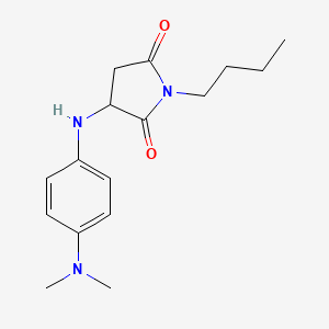 1-Butyl-3-((4-(dimethylamino)phenyl)amino)pyrrolidine-2,5-dione