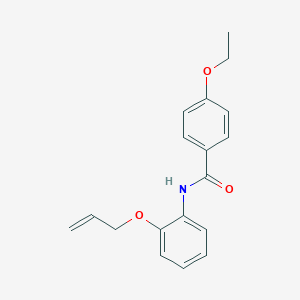 molecular formula C18H19NO3 B268286 N-[2-(allyloxy)phenyl]-4-ethoxybenzamide 