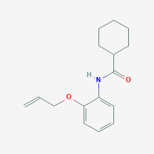 molecular formula C16H21NO2 B268287 N-[2-(allyloxy)phenyl]cyclohexanecarboxamide 