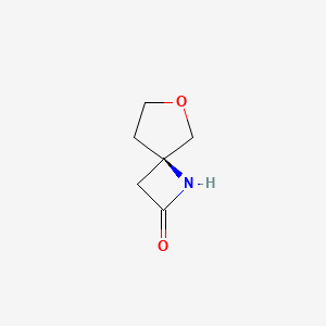 molecular formula C6H9NO2 B2682887 6-Oxa-1-azaspiro[3.4]octan-2-one CAS No. 1341785-91-8
