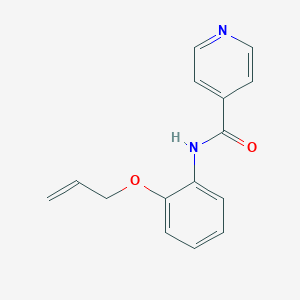 molecular formula C15H14N2O2 B268289 N-[2-(allyloxy)phenyl]isonicotinamide 