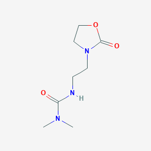 1,1-Dimethyl-3-[2-(2-oxo-1,3-oxazolidin-3-yl)ethyl]urea