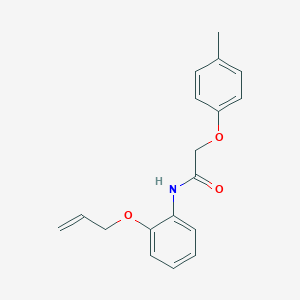 molecular formula C18H19NO3 B268290 N-[2-(allyloxy)phenyl]-2-(4-methylphenoxy)acetamide 