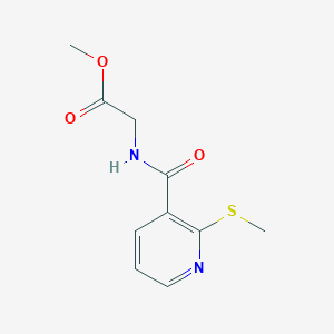 molecular formula C10H12N2O3S B2682902 Methyl 2-[(2-methylsulfanylpyridine-3-carbonyl)amino]acetate CAS No. 245082-93-3