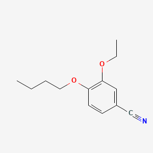 molecular formula C13H17NO2 B2682906 4-Butoxy-3-ethoxybenzonitrile CAS No. 495386-09-9