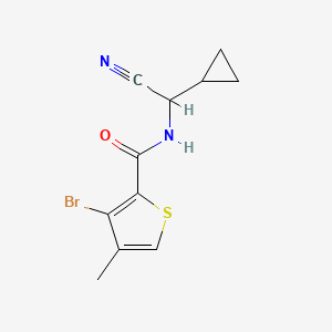 3-Bromo-N-[cyano(cyclopropyl)methyl]-4-methylthiophene-2-carboxamide