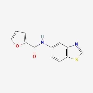 molecular formula C12H8N2O2S B2682915 N-(benzo[d]thiazol-5-yl)furan-2-carboxamide CAS No. 941966-26-3