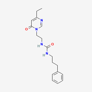 1-(2-(4-ethyl-6-oxopyrimidin-1(6H)-yl)ethyl)-3-(3-phenylpropyl)urea