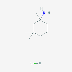 molecular formula C9H20ClN B2682938 1-Amino-1,3,3-trimethyl-cyclohexane hydrochloride CAS No. 219835-40-2
