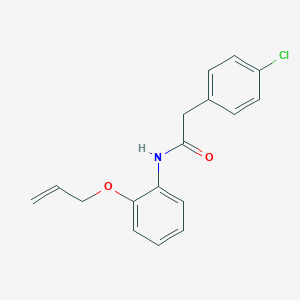 molecular formula C17H16ClNO2 B268294 N-[2-(allyloxy)phenyl]-2-(4-chlorophenyl)acetamide 