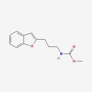 molecular formula C13H15NO3 B2682948 Methyl (3-(benzofuran-2-yl)propyl)carbamate CAS No. 2034558-12-6