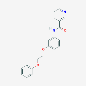 molecular formula C20H18N2O3 B268295 N-[3-(2-phenoxyethoxy)phenyl]nicotinamide 
