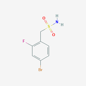 molecular formula C7H7BrFNO2S B2682969 (4-Bromo-2-fluorophenyl)methanesulfonamide CAS No. 1182994-29-1
