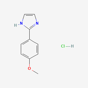 molecular formula C10H11ClN2O B2682971 2-(4-methoxyphenyl)-1H-imidazole hydrochloride CAS No. 1955553-58-8