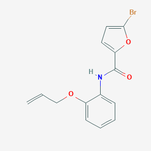 molecular formula C14H12BrNO3 B268298 N-[2-(allyloxy)phenyl]-5-bromo-2-furamide 