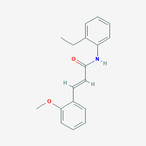 molecular formula C18H19NO2 B2682980 (2E)-N-(2-ethylphenyl)-3-(2-methoxyphenyl)prop-2-enamide CAS No. 535957-43-8