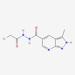 N'-(2-Chloroacetyl)-3-methyl-2H-pyrazolo[3,4-b]pyridine-5-carbohydrazide