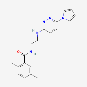 N-(2-((6-(1H-pyrrol-1-yl)pyridazin-3-yl)amino)ethyl)-2,5-dimethylbenzamide