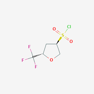 (3R,5S)-5-(Trifluoromethyl)oxolane-3-sulfonyl chloride