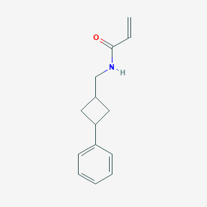 N-[(3-Phenylcyclobutyl)methyl]prop-2-enamide