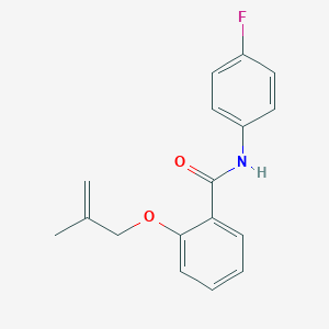 molecular formula C17H16FNO2 B268306 N-(4-fluorophenyl)-2-[(2-methylprop-2-en-1-yl)oxy]benzamide 