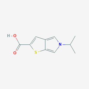 molecular formula C10H11NO2S B2683060 5-Isopropyl-5H-thieno[2,3-c]pyrrole-2-carboxylic acid CAS No. 1706462-26-1