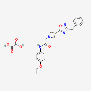 molecular formula C24H26N4O7 B2683072 2-(3-(3-benzyl-1,2,4-oxadiazol-5-yl)azetidin-1-yl)-N-(4-ethoxyphenyl)acetamide oxalate CAS No. 1351649-27-8